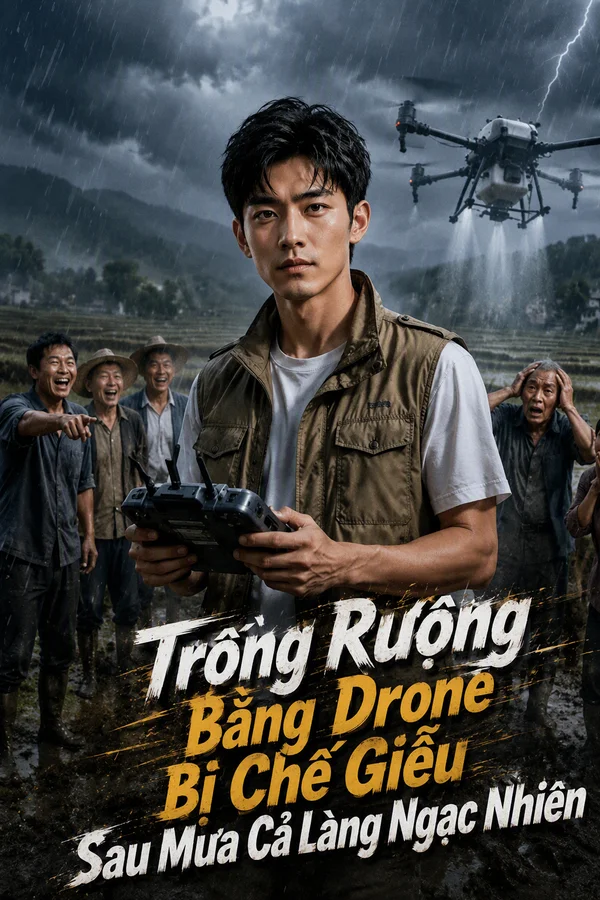 Trồng Ruộng Bằng Drone Bị Chế Giễu Sau Mưa Cả Làng Ngạc Nhiên